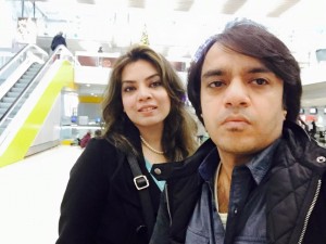 Wajiha and her husband Kashan