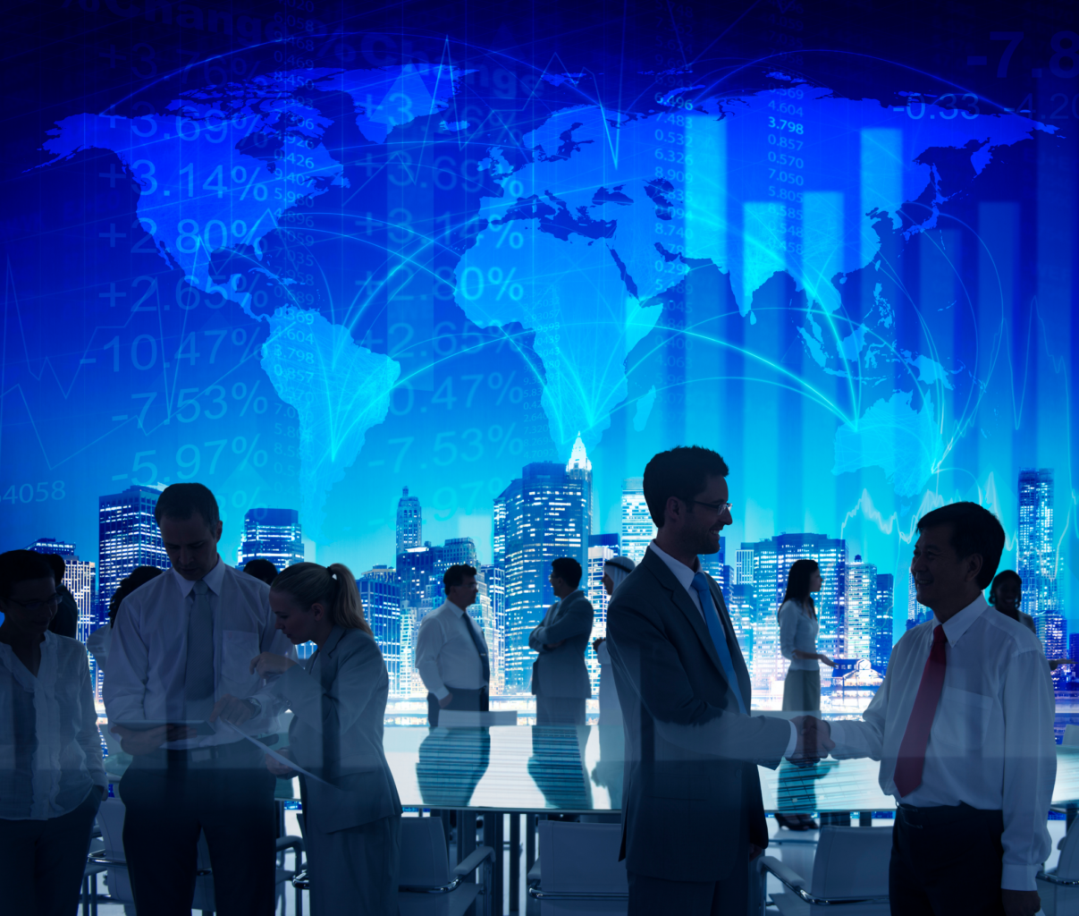 Illustration of Pakistan’s digital economy growth with government and tech stakeholders collaborating