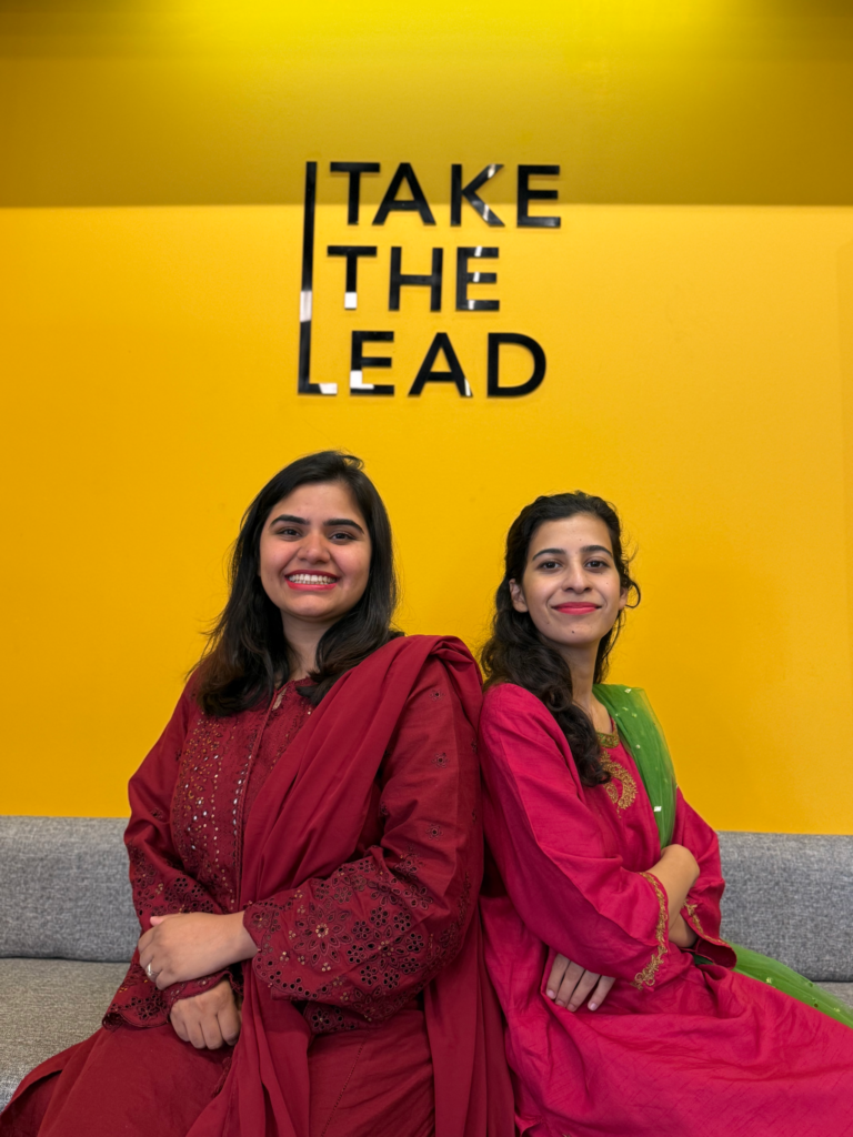 Shadiyana founders Neelam Shoaib and Izzah Zaman celebrating the $800K pre-seed funding announcement.