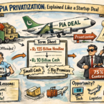 Breakdown of PIA Rs135 billion privatization deal cash vs capital commitment
